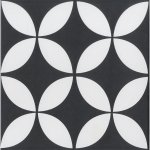 Fliese STAMP Black 20x20 cm