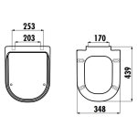 Antik WC Deckel Soft-Close Farbe: Schwarz – Bild 3