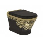 Antik WC Deckel Soft-Close Farbe: Schwarz – Bild 2