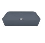 Ultra Aufsatzwaschbecken Rechteckig Breite: 60 cm Farbe: Basalt Matt