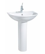 Selin Solo-Waschbecken ohne Säulenfuß Breite: 60 cm Farbe: Weiß – Bild 2