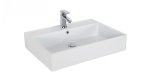 Next Aufsatzwaschbecken Rechteckig Breite: 70 cm Farbe: Weiß