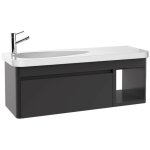 Drop Waschbeckenunterschrank Breite: 120 cm Farbe: Antrazit/Antrazit – Bild 2