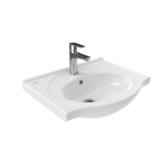 Etol Solo-Waschbecken Rechteckig Breite: 55 cm Farbe: Weiß