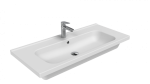 Ideal Einbauwaschbecken Rechteckig Breite: 100 cm Farbe: Weiß