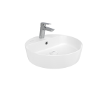 LOOP Aufsatzwaschbecken Rund Ø 45 cm Farbe: Weiß