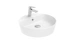 LOOP Aufsatzwaschbecken Rund Ø 45 cm Farbe: Weiß – Bild 2