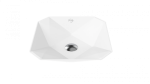 Ruby Aufsatzwaschbecken Quadratisch Breite: 40 cm Farbe: Extra Matt Weiß Ruby – Bild 2