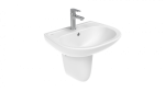 Sedef Solo-Waschbecken Halbsäule Farbe: Weiß – Bild 4