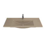 Su Einbauwaschbecken Rechteckig Breite: 100 cm Farbe: Cappuciono Matt – Bild 2