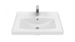 Sera Einbauwaschbecken Rechteckig Breite: 66 cm Farbe: Weiß – Bild 2