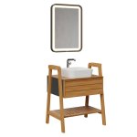 Truva LED Spiegel Breite: 55 cm Farbe: Schwarz/Massiv – Bild 3