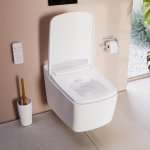 Vitra V-Care Prime Dusch-WC, VitraFlush, VitraClean, spülrandlos, antibakteriell, weiß – Bild 2