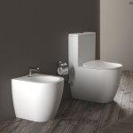 Stand-WC-SET Free, Farbe: Weiß – Bild 2