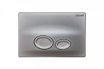Drop Betätigungsplatte 2-Mengentechnik Breite: 26,4 cm Farbe: Grau Matt
