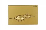 Ufo Betätigungsplatte 2-Mengentechnik BxH: 245x163 mm Farbe: Gold