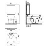 Stand-WC-SET Lidya, Farbe: Weiß – Bild 2