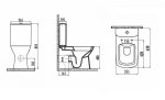 Stand-WC-SET Nova, Farbe: Weiß – Bild 2