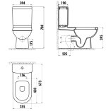 Stand-WC-SET Vitroya, Farbe: Weiß – Bild 3
