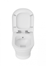 Hänge-WC-SET Antik, inkl. Softclose WC Deckel Farbe: Weiß – Bild 2