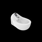 Foglia Hänge Bidet ohne Armatur Farbe: Weiß – Bild 2