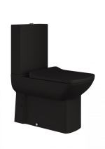 Stand-WC-SET Lara, Farbe: Schwarz Matt