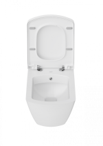 Hänge-WC-SET Tetra, inkl. Softclose WC Deckel Farbe: Weiß – Bild 2