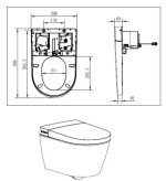 Hänge-WC-SET WQ, inkl. Softclose WC Deckel Farbe: Weiß – Bild 8