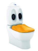 Stand-WC-SET Ducky, Farbe: Weiß